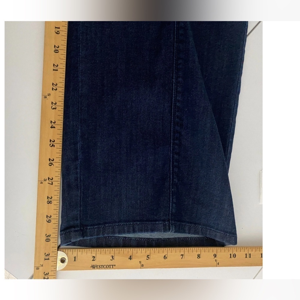 J. Jill Denim Metropolitan Full Leg Jeans Dark Wash Size 12 - Picture 7 of 7